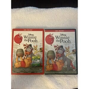 Winnie The‎ Pooh 2 Disc Set Blu Ray Dvd Combo Pack Pin The Rail On Eeyore Sleeve